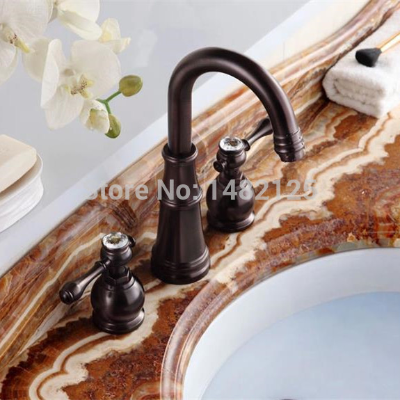 luxury golden 8 inch widespread basin faucet torneira