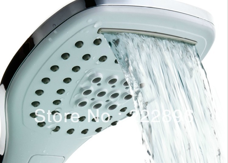 copper bathroom shower faucet shower set bath mixer wall tap 3-function shower waterfall lanos torneira baheiro chuveiro ducha
