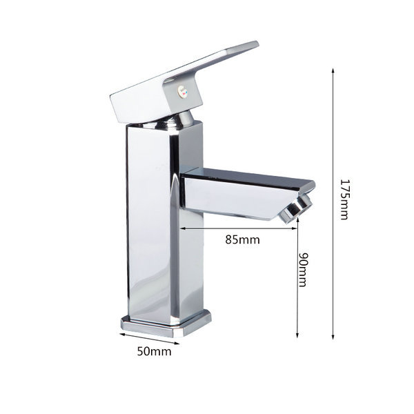 8348b deck mounted construction & real estate single handle chrome finished faucets bathroom basin mixer sink tap
