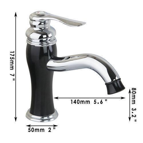 black vessel vanity spray torneira painting bathroom chrome brass deck mounted 8455-1 single handle basin sink tap mixer faucet - Click Image to Close
