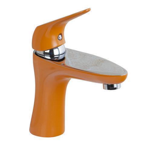 hello bathroom spray painting orange chrome deck mounted 97077 brand new single handle one hole basin sink tap mixer faucet
