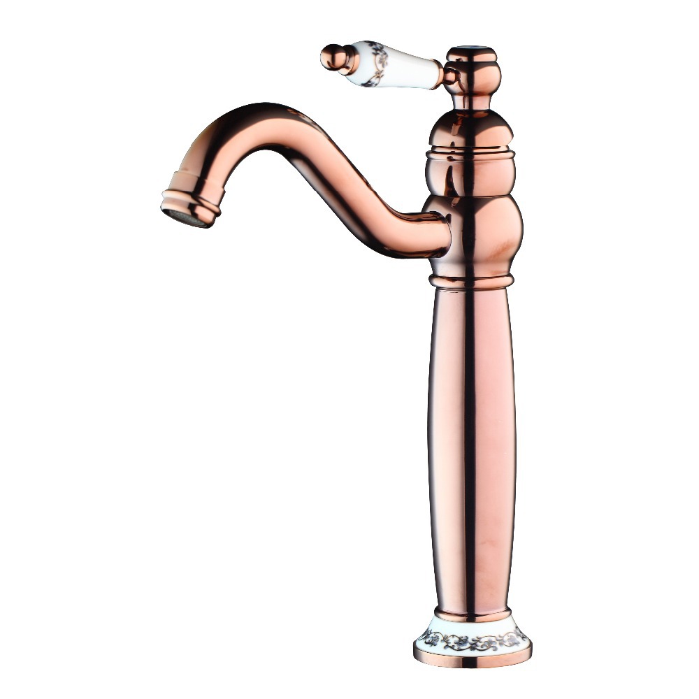 hello kitchen faucet luxury rose golden polish basin sink mixer tap 97154/0 banheiro / torneira da cozinha swivel spout faucet