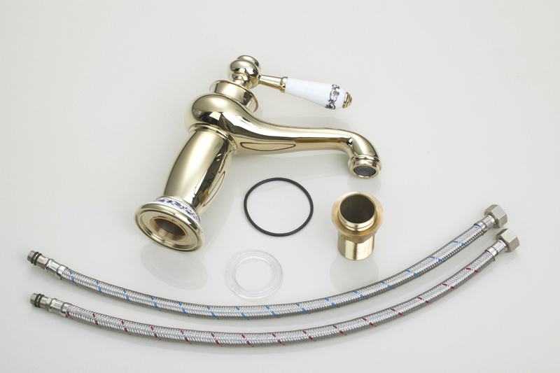 hello modern design golden polished faucet torneira 97151/0 bathroom wash basin sink faucet deck mount single handle mixer tap