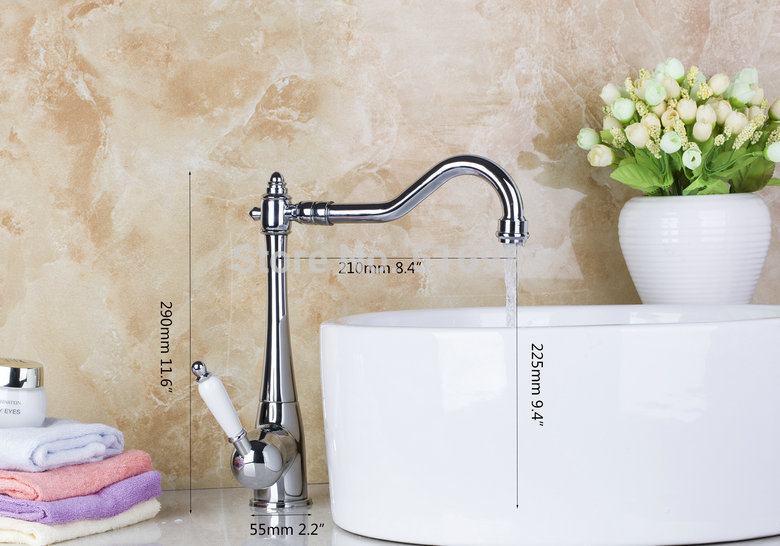 l-8485 single rubber handle construction & real estate chrome faucet 4 kitchen & bathroom mixer tap basin faucets