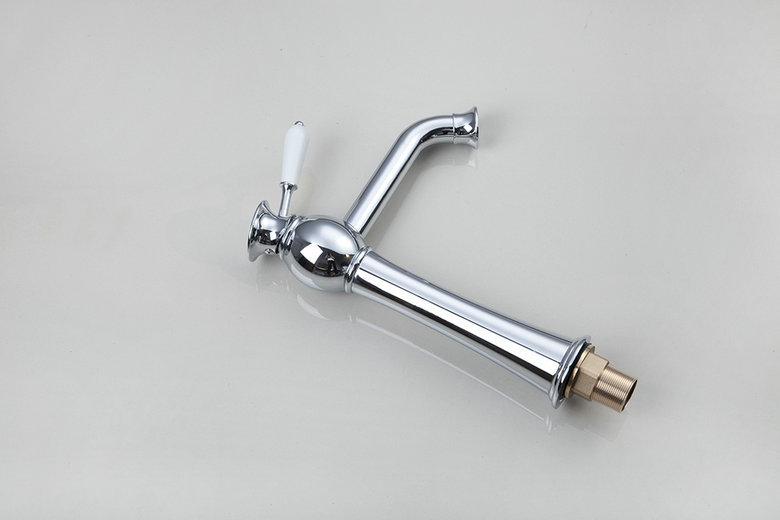 l-9907 unique design good quality single hole polished chrome bathroom tap faucet mixer basin faucet