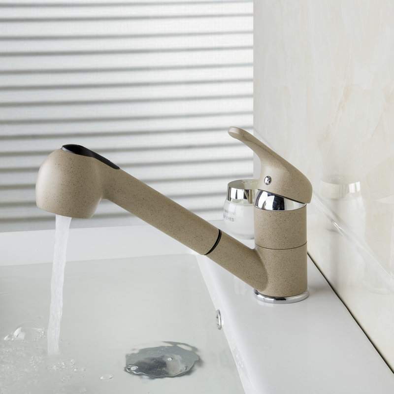 pull out cream-coloured solid brass faucets,mixers &taps newly swivel and cold mixer tap painting bathroom faucet ds-92425
