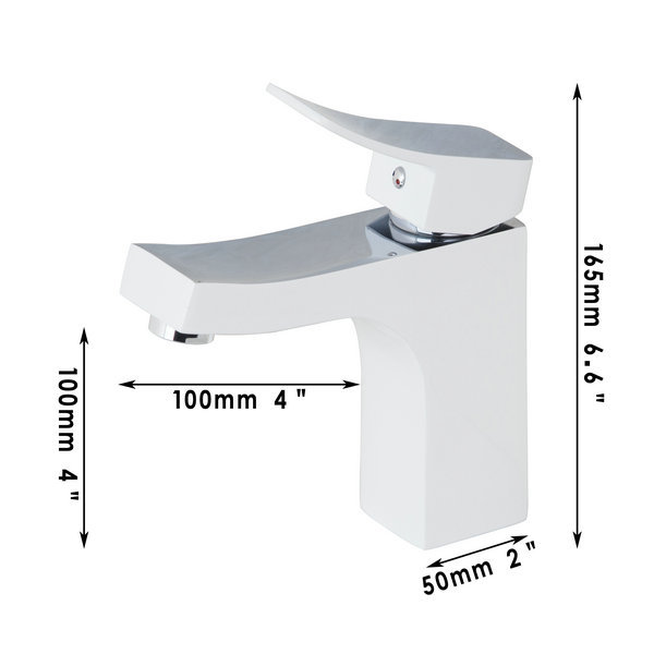 single handle white painting new design bathroom sinks faucet mixer basin tap solid brass bathroom sink faucet 97060