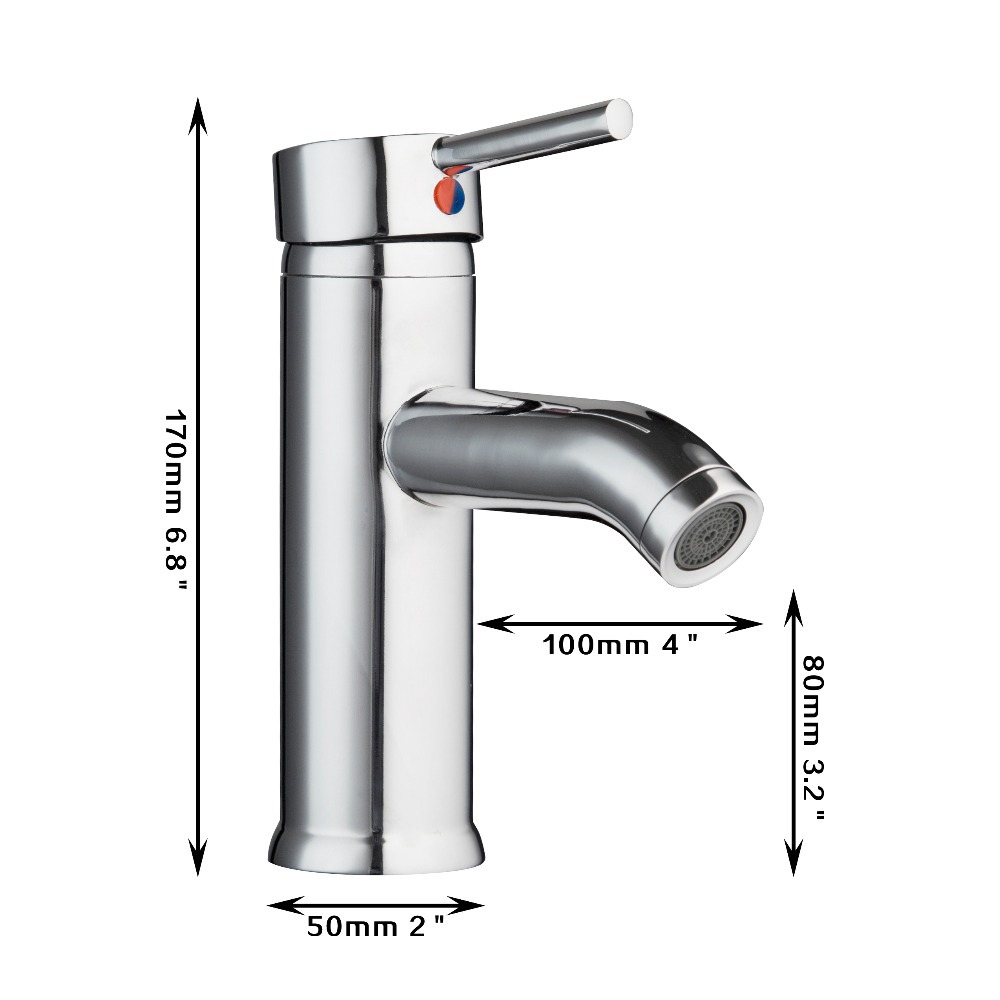 soild brass single one handle/hole bathroom lavatory laundry vanity wash basin 8340/1 deck mounted sink tap mixer faucet
