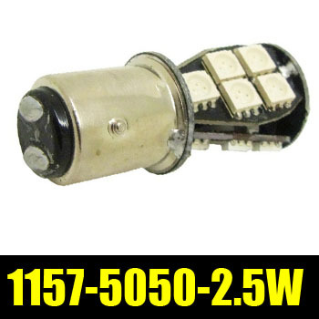dc 12v 1157 smd5050 2.5w car lights super bright brake lights running lights signal lamps 1pcs/lot zm01131