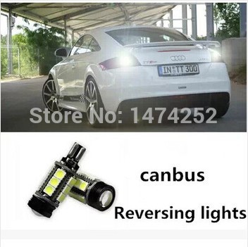 t15 w16w 15led + 7.5w reversing light astigmatism & condenser car led light lamps 1pcs cd00079