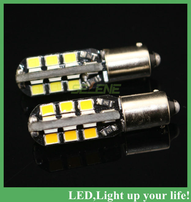 2pcs bax9s 24led 2835 smd led reading and turn light white/warm white light bulb for car dc 12v 2w signal light
