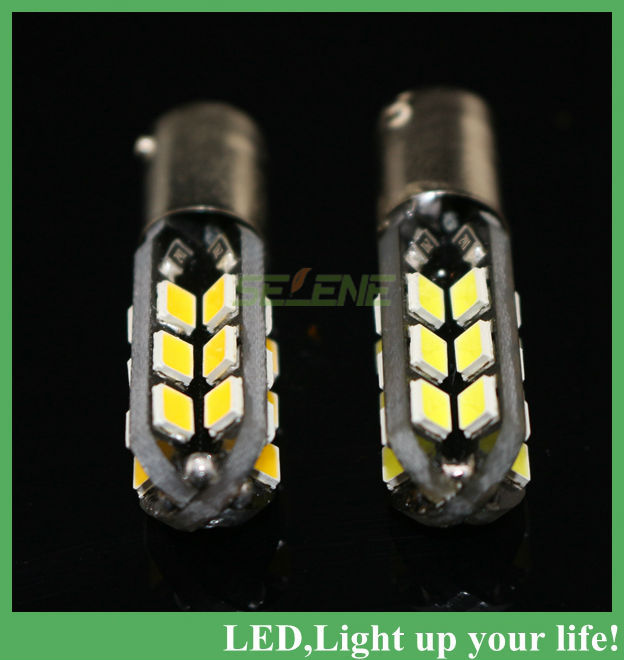2pcs/lot car light ba9s 24led 2835 smd led reading and turn light white/warm white light bulb for car dc 12v 2w signal light
