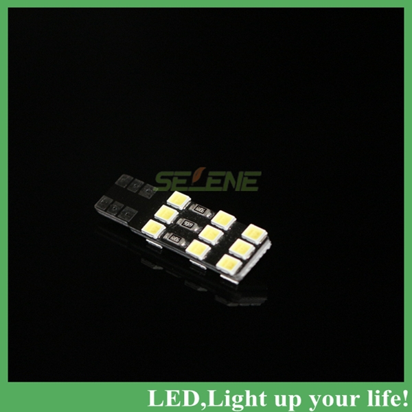 2pcs/lot external lights no error t10 canbus led 3w 18 smd 2835 light bulb car lamp whole and