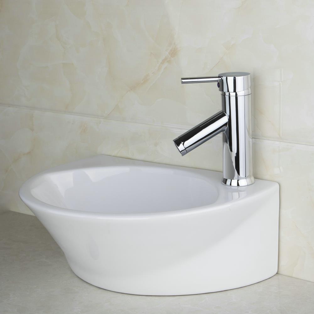 ross bathroom ceramic sink wash basin bacia banheiro set countertop rectangular tw32048051a with chrome faucet mixer taps