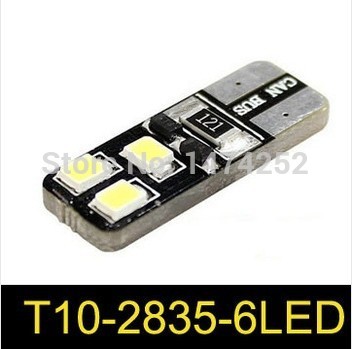 t10 6smd 2835 small lights canbus the width lights warming led auto lighting cd00221