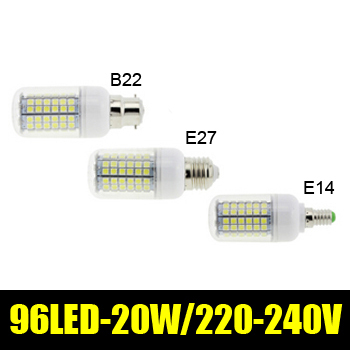 high power e14 e27 b22 led corn bulbs 20w 220-240v smd5050 led lights warm cold white energy saving lights 1pcs/lot zm01111