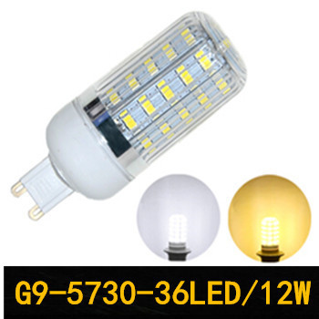 led lamps 12w g9 5730 36leds corn lights cold white/warm white led energy-saving lamps, zm00636/zm00637