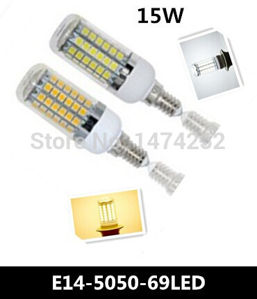 led lamps e14 smd 5050 7w 9w 15w ac 220v corn light energy saving lights warm white/cool white led bulb lamp 1pcs/lot zm00109