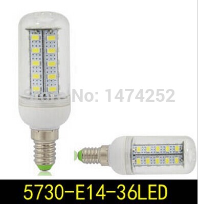 led lamps e14 smd5730 5630 220v 11w 36leds corn lights led lighting energy saving lamp 1pcs/lot zm00251