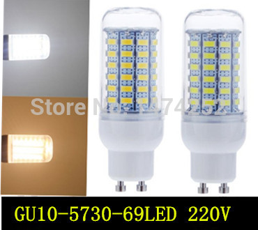 new arrival smd5730 gu10 25w led corn bulb lamp,chandelier 69led 5730 warm white/white,gu10 5730smd led lighting,