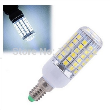 stripe cover e14 69led 5050 smd 15w 220v led corn light bulb lamp warm white led lighting high bright energy saving zm00792