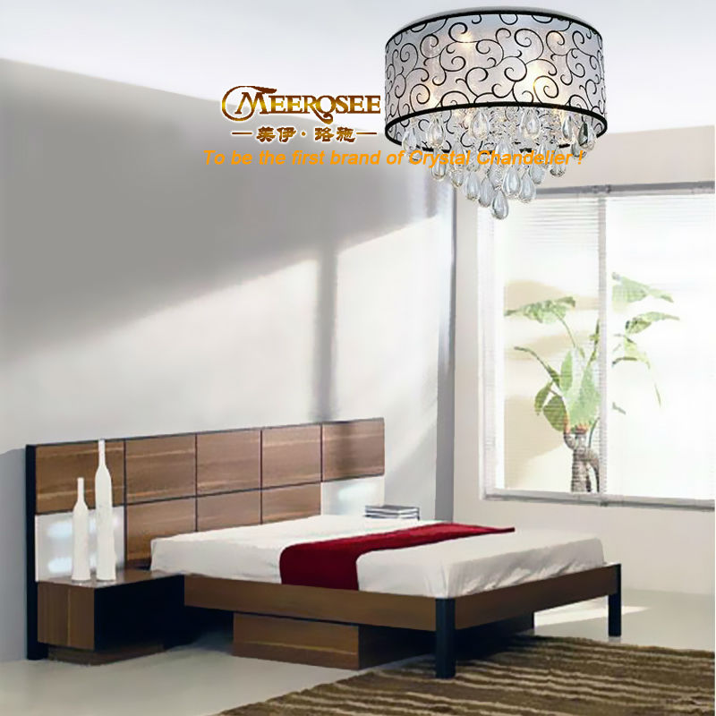 contemporary crystal ceiling light fixture with lampshade md8557-400