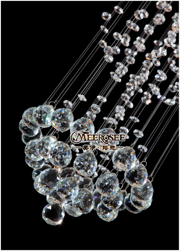 long crystal ceiling lamp, crystal light fast