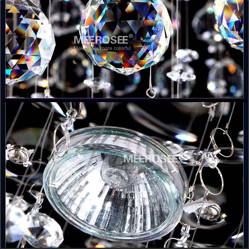 modern crystal chandelier light fixture round crystal lamp flush mounted chandelier lighting dining light fitting