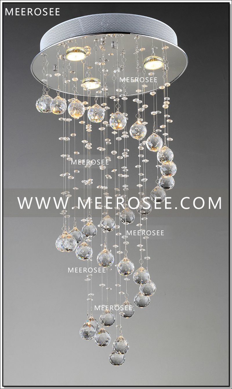 spiral design crystal ceiling light fixture, small stair crystal light fitting lustre lamp dining light d400mm, h800mm md6002