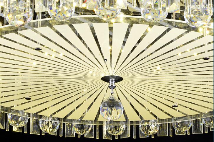 modern led ceiling light sitting room bedroom crystal lamp round crystal lamps dia 40/60/70/80cm