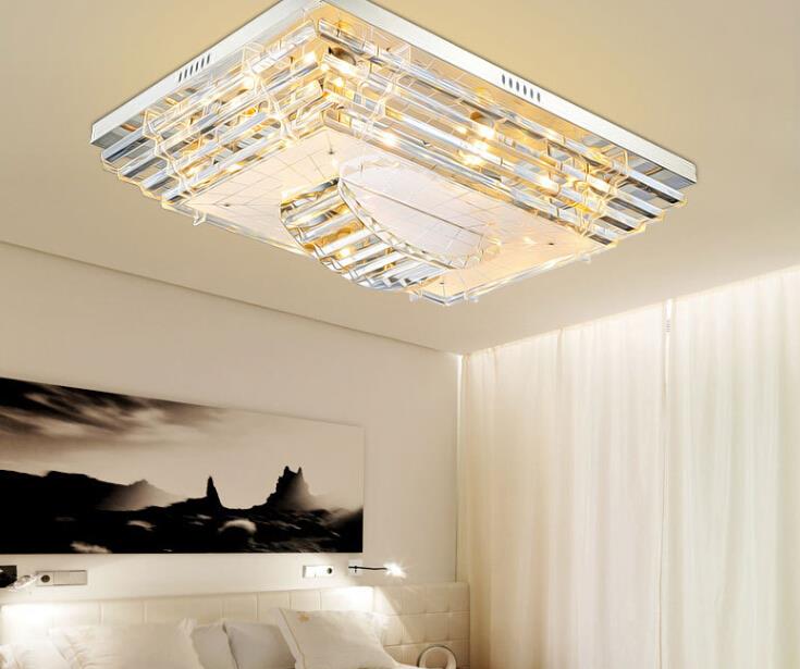 new led crystal ceiling light modern minimalist living room bedroom ceiling lamp restaurant lighting fixtures