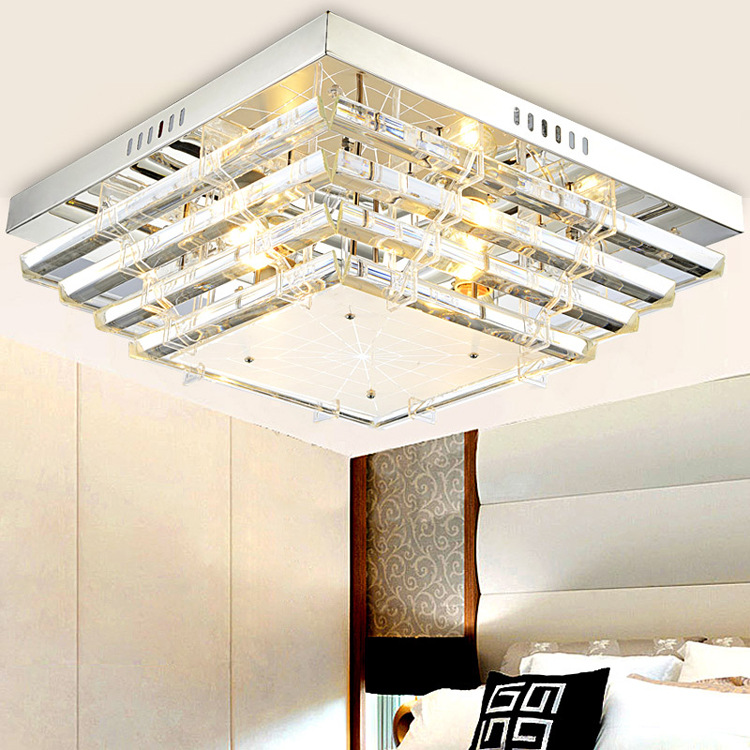 new led crystal ceiling light modern minimalist living room bedroom ceiling lamp restaurant lighting fixtures