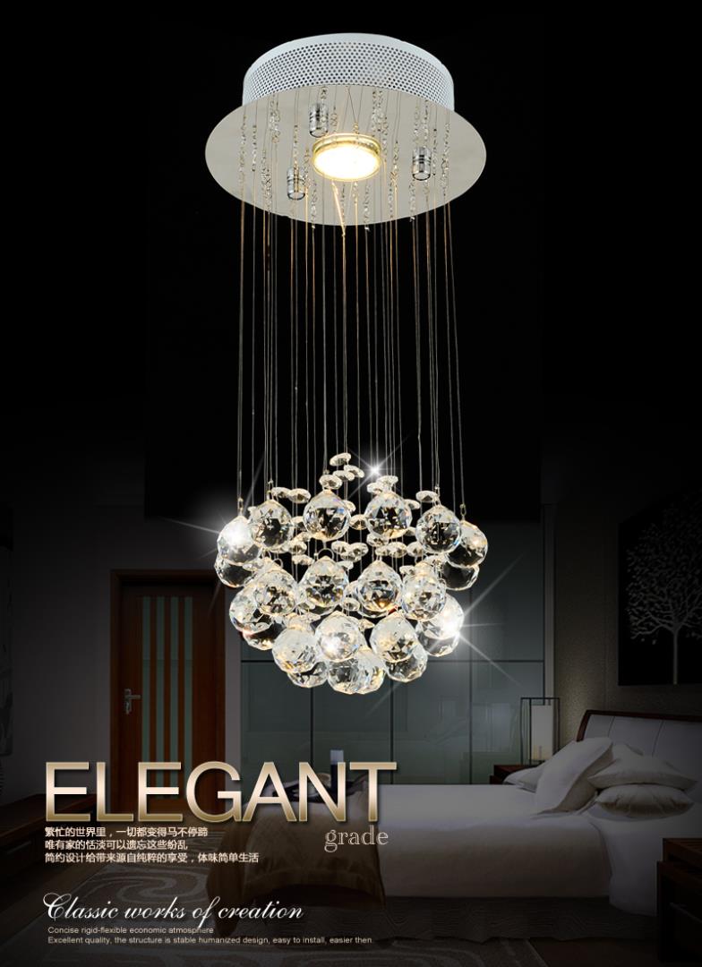whole modern luster crystal chandeliers, d20*h46cm luxury simple chandelier
