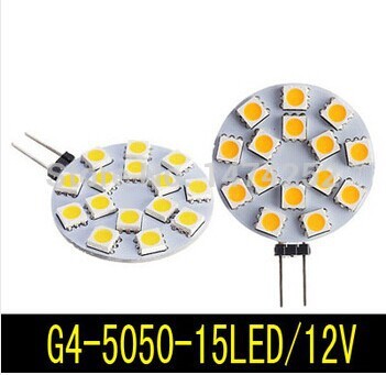 12v g4 5050 15leds led lamps g4 5050 smd led lamp beads g4 5050 led warm white / white zm00326/zm00327