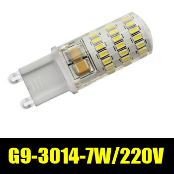 1pcs/lot led lamps cool white / warm white g9 3014 7w energy saving lights crystal lighting 220v zm01081