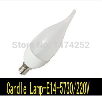 led candle light 5730smd bulb lamp brightnes 3w e14 ac220v cold white/warm white zm00640/zm00641
