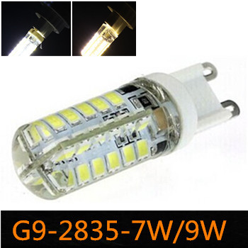 led g9 2835 32smd/48smd led crystal light 7w 9wled lamps 220v cool white warm white bulb led lights zm00668