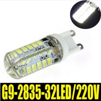 led lamps g9 32leds 2835 smd ac 220v 7w led lamp corn light bulb lamp spotlight silicone pendant crystal chandelier zm00668