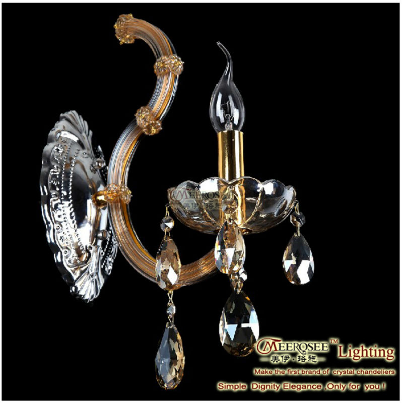 one light crystal wall sconce light maria theresa lighting fixtures s38-b1 w120mm h350mm