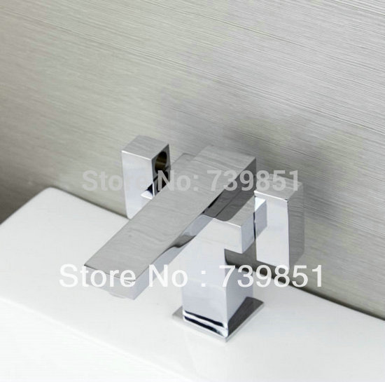 export russia chrome solid brass bathroom sink contemporary faucet dual handles deck mounted cold mixer tap for basin
