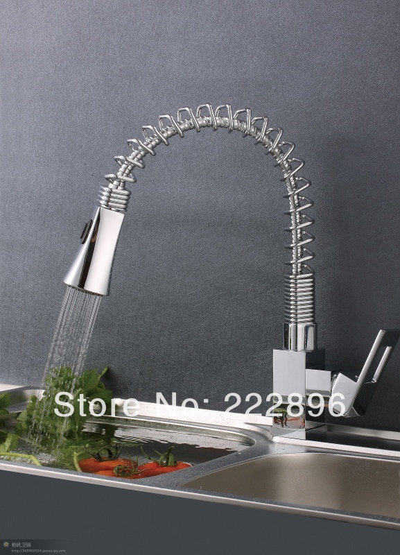 copper sink chrome single lever kitchen square faucet pull out bar mixer water tap torneira cozinha grifos cocina lanos dragon