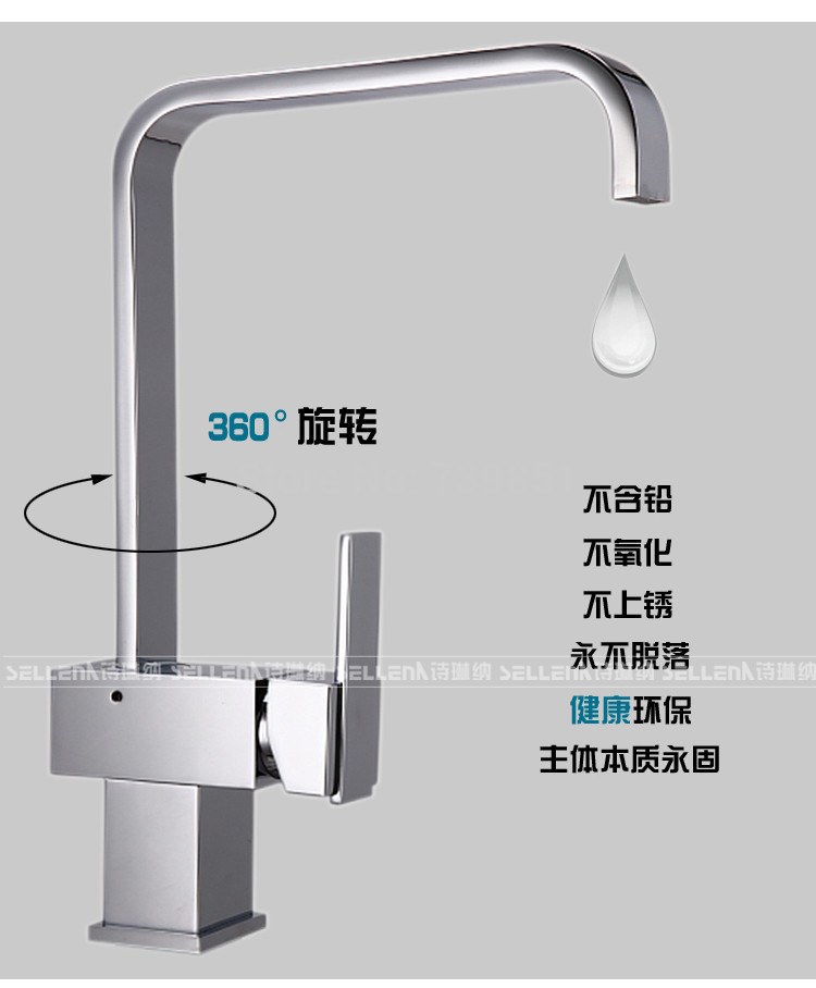 high fashion chrome single handle control kitchen faucet for sink mixer and cold water tap torneira cozinha banheiro grifo