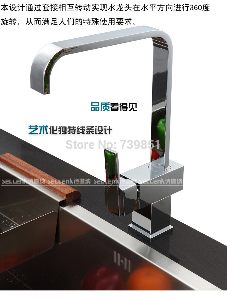 high fashion chrome single handle control kitchen faucet for sink mixer and cold water tap torneira cozinha banheiro grifo