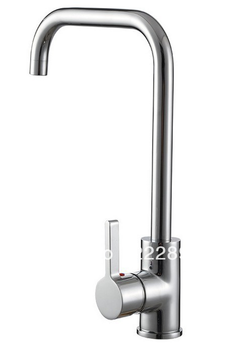 sink chrome solid brass kitchen faucet swivel pipe single handle cold mixer tap come with 2pcs hose