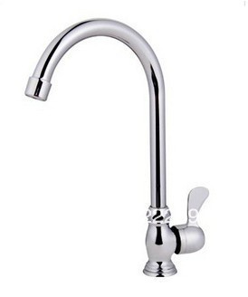 solid brass copper chrome kitchen sink faucet single cold tap 360 swivel pipe aerator price torneira