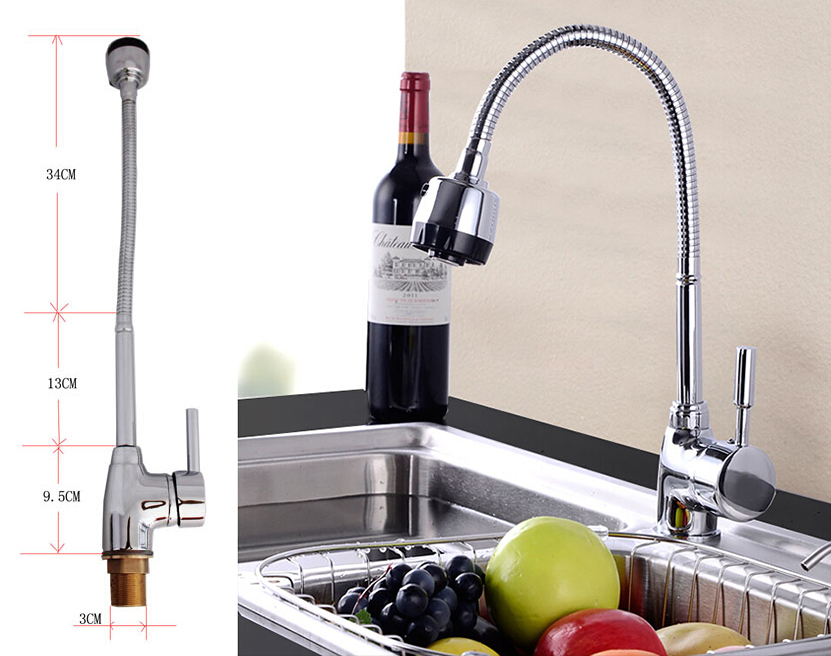 solid brass kitchen mixer cold and kitchen faucet all around rotate swivel 2-function water outlet mixer tap faucets