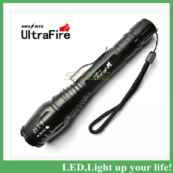 2x18650 4000mah battery+2000lm cree xm-l t6 tactical flashlight zoom led flashlight torch 5 mode + charger