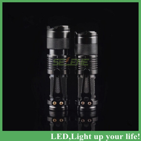 ultrafire cree q5 lanterna led tactical flashlight portable mini torch zoomable waterproof bicycle lamp+1*14500battery+charger