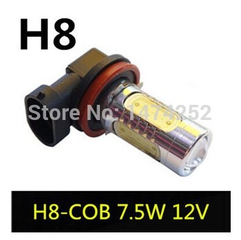 car lights h8 cob 7.5w led white fog lamp automobile light bulbs high power light super bright cd00097