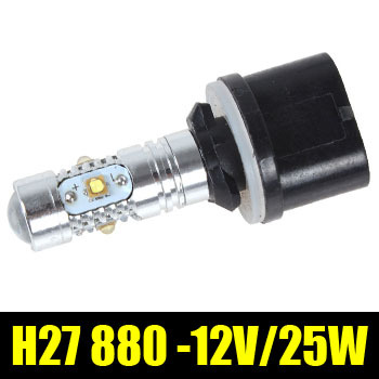 h27 880 led 25w 12v external lights automobiles car styling high power day driving fog light bulb #zm00226